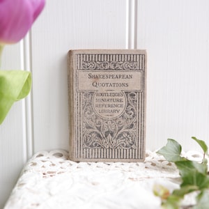 アンティークのシェイクスピア名言集 - 布装丁 - 19世紀イギリス