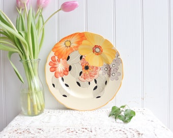 Grays Pottery Orange Flower Plate - 2 available