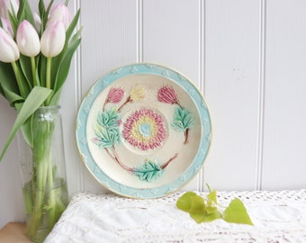 Wardle & Co Majolica Floral Plate