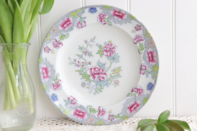 Antique Floral Plate by Copeland Spode image 3