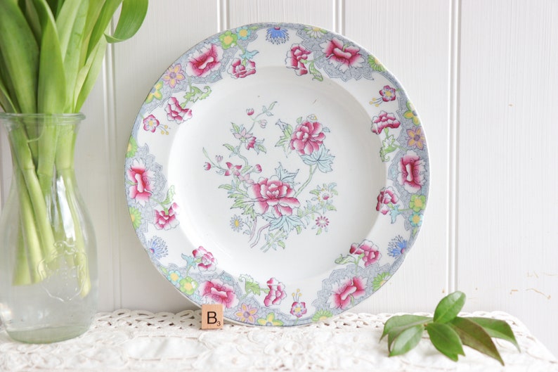 Antique Floral Plate by Copeland Spode Plate B