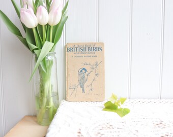 Livre vintage British Birds and Their Nests - Série n° 3