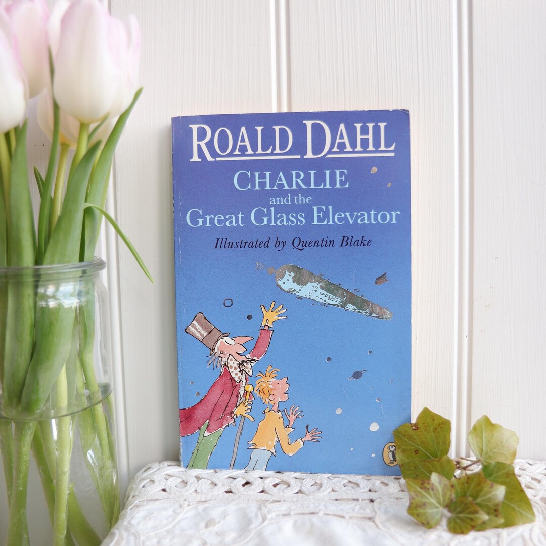 Vintage Charlie and the Glass Elevator Book - 1995 Illustrated Edition ...