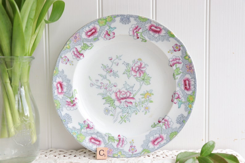 Antique Floral Plate by Copeland Spode Plate C