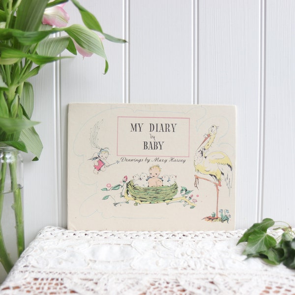 Vintage New Born Baby Record Book