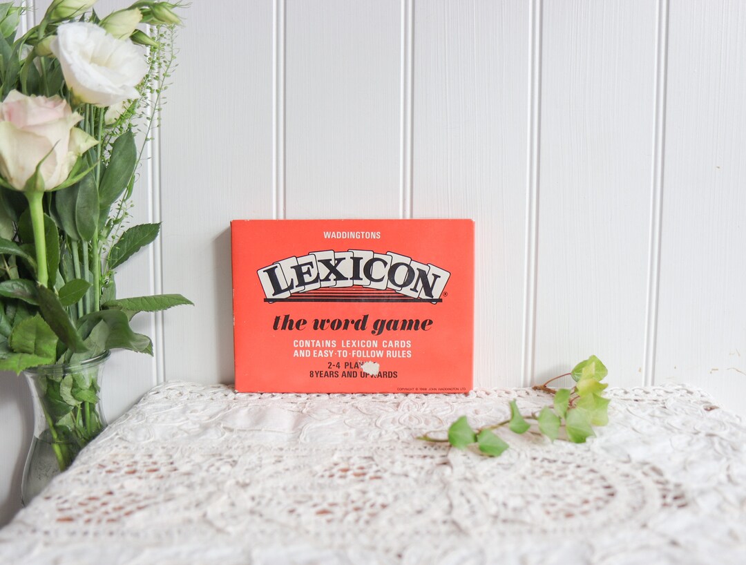 Vintage Lexicon Card Game - Etsy