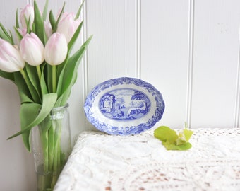 Spode Blue and White Soap Dish