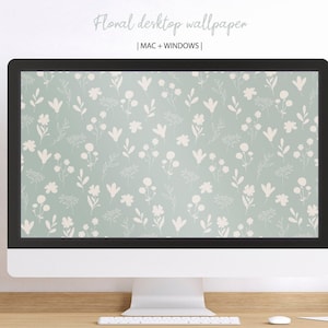 Floral desktop wallpaper | Aesthetic desktop background |Flowers computer wallpaper | Neutral laptop wallpaper