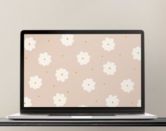 Floral desktop wallpaper | Boho desktop screensaver
