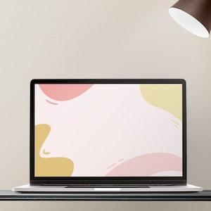 Pink desktop wallpaper | Pastel desktop background | Abstract desktop wallpaper | Minimal laptop wallpaper | Cute computer wallpaper
