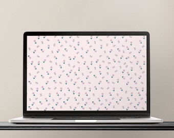 Floral Desktop Wallpaper | Spring MacBook Background (Digital Download)