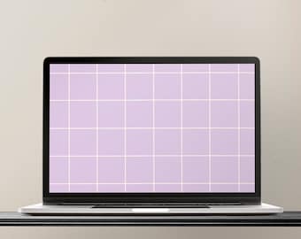 Minimalist Lilac Desktop Wallpaper | Pastel Background (Digital Download)