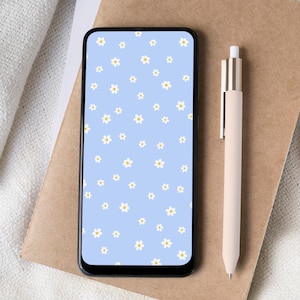 Daisies iPhone lock screen | Flowers phone wallpaper | Aesthetic iPhone wallpaper | Cute phone background | Floral phone home screen
