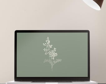 Erdiger Desktop Hintergrund | Minimalistischer Desktop Hintergrund | Computer Hintergrundbilder | Einfaches Laptop Hintergrundbild | MAC PC ästhetische Tapete