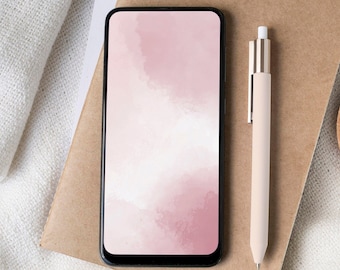 Watercolor iPhone lock screen | abstract phone wallpaper | Pastel phone background | Trendy iPhone home screen