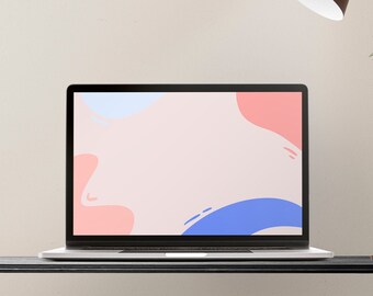 Abstract Pastel Desktop Wallpaper: Modern Computer Screensaver