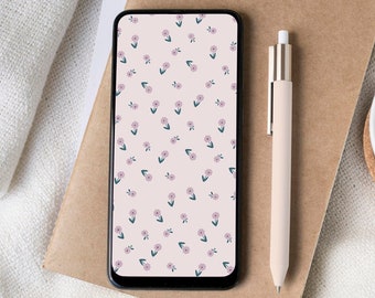 Purple Phone Wallpaper: Floral iPhone Lock Screen