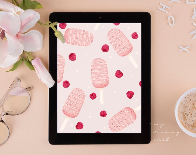 Ipad Wallpaper Home Screen Ice Cream Wallpaper for Tablet - Etsy UK