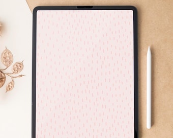 Papel de parede rosa para iPad | Tela de bloqueio minimalista em tons pastel para tablet (Download digital)