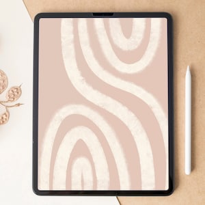 Abstract iPad wallpaper | Boho tablet lock screen | Neutral iPad home screen | Minimal tablet background | Android wallpaper