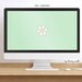 Cute Green Desktop Wallpaper Flower Desktop Background Minimal Desktop ...