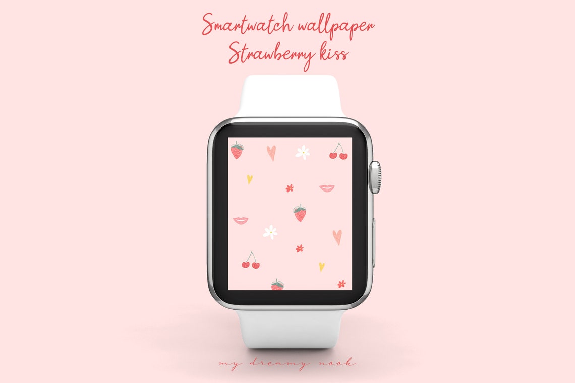 Apple Watch Pink Wallpaper Watch Face Wallpaper Smartwatch - Etsy