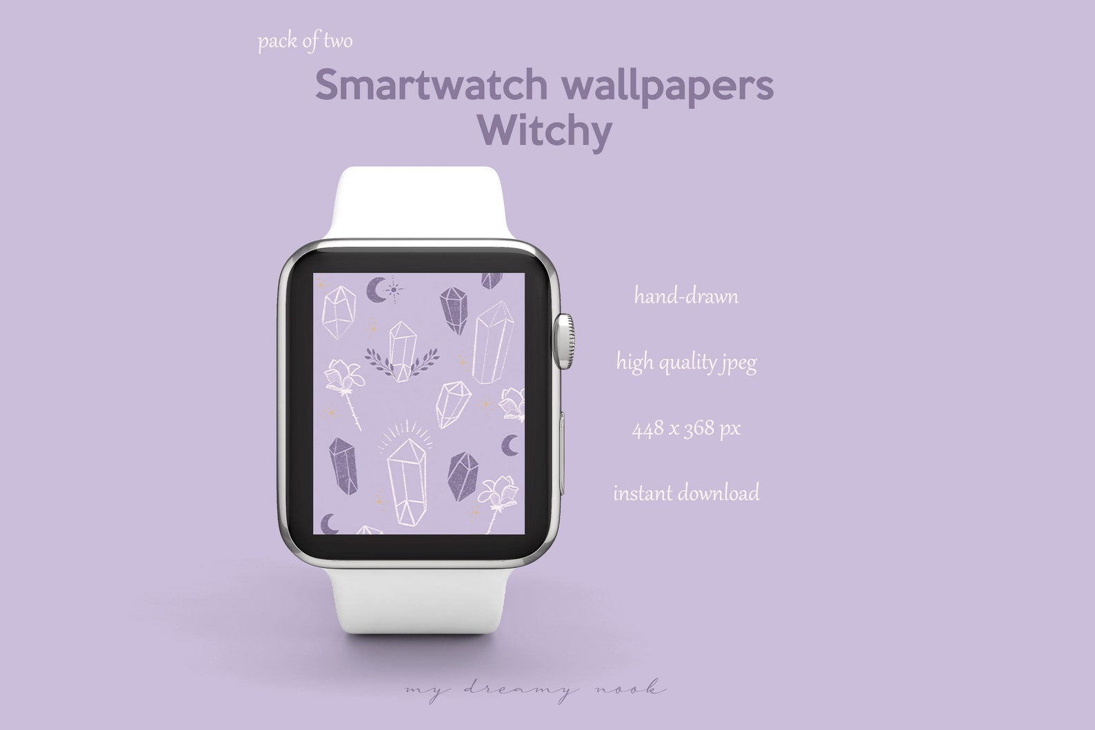 Witchy Aesthetic Watch Face Apple Watch Face Wallpaper - Etsy