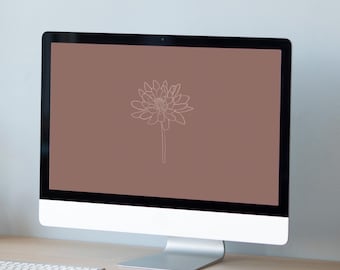 Fondo de pantalla floral para escritorio / Protector de pantalla bohemio para escritorio
