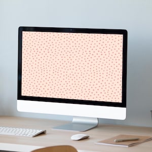 Polka Dot Desktop Wallpaper | Pink Macbook Homescreen