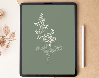 Boho iPad Wallpaper: Minimal Tablet Background