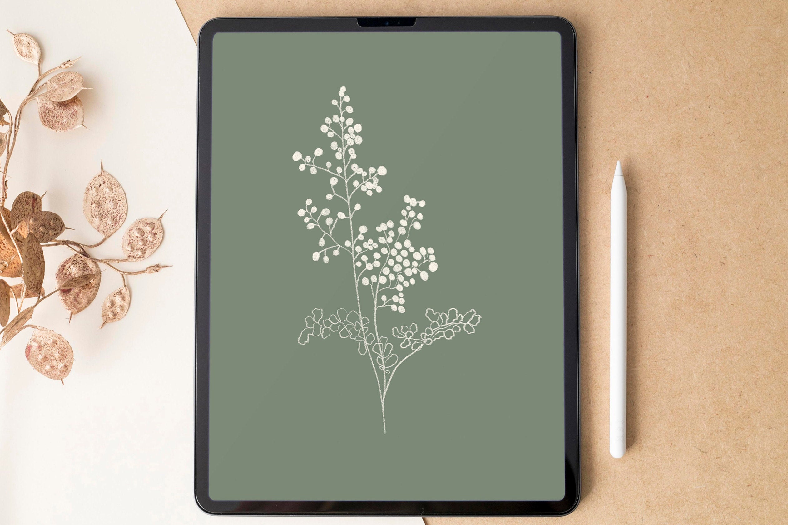 Boho Aesthetic Ipad Wallpaper Minimalist Tablet Background Etsy Hong Kong