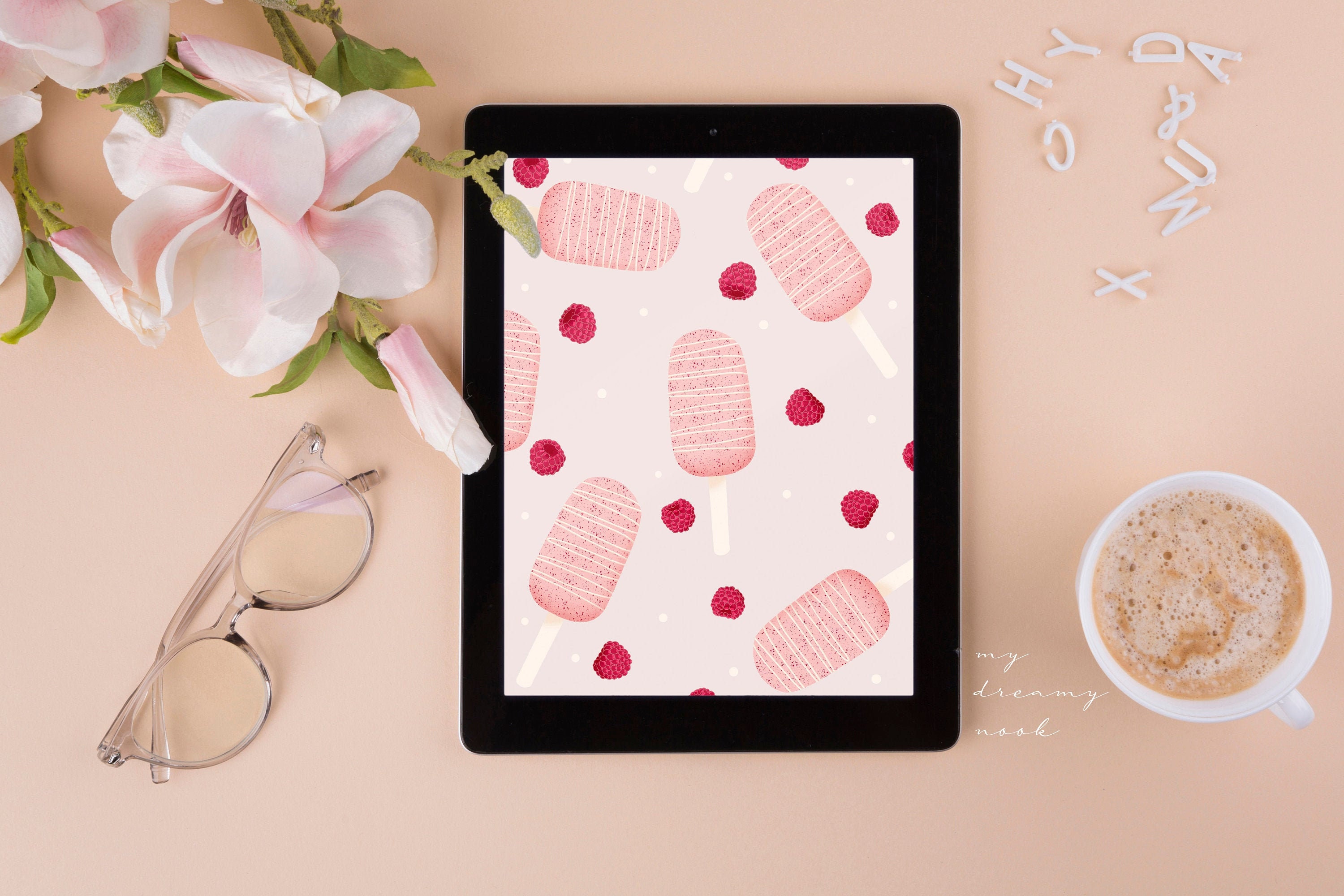 IPad wallpaper home screen Ice cream wallpaper for tablet | Etsy