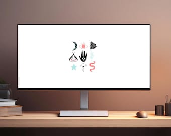 Witchy desktop background | Esoteric desktop wallpaper