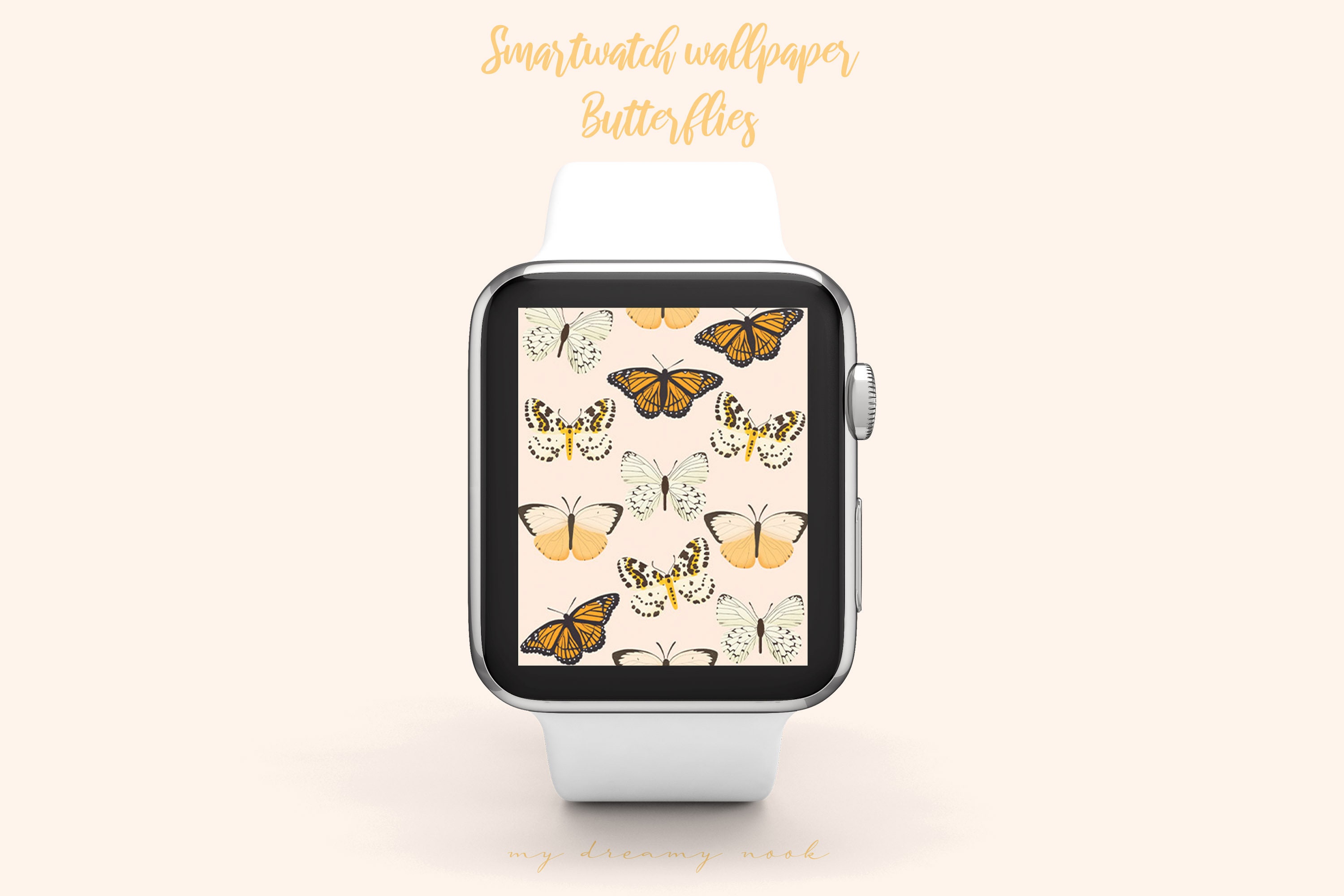 Apple Watch Wallpaper Butterflies Apple Watch Faces Pink 