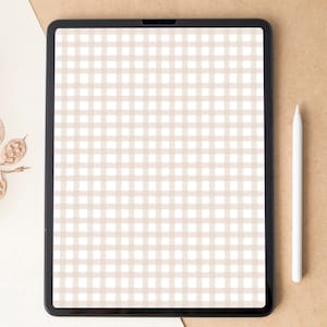 Minimale iPad Tapete | Schecks Tablet Home Screen | Neutraler iPad Lock Bildschirm | Einfacher Tablet Hintergrund | Trendige Tapete
