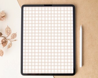 Papel de parede para iPad com estampas neutras: fundo minimalista para tablet