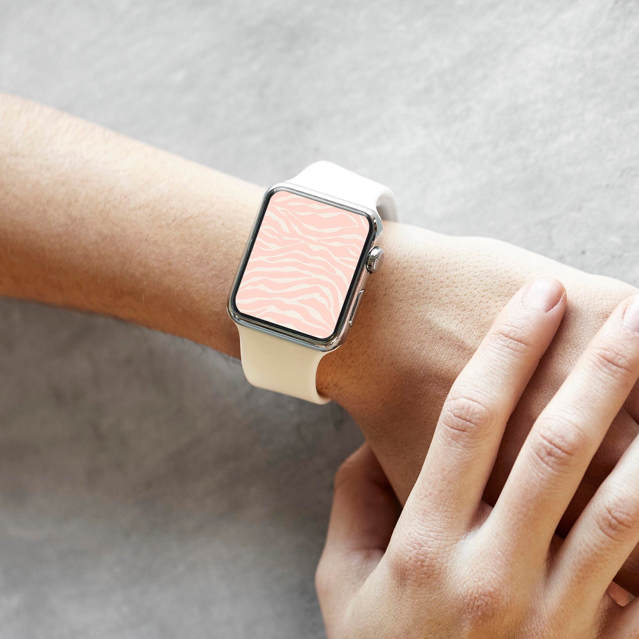 Pink apple watch best sale face
