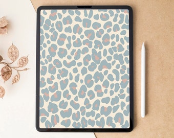 ヒョウ柄のiPad壁紙：ボヘミアン風タブレットロック画面