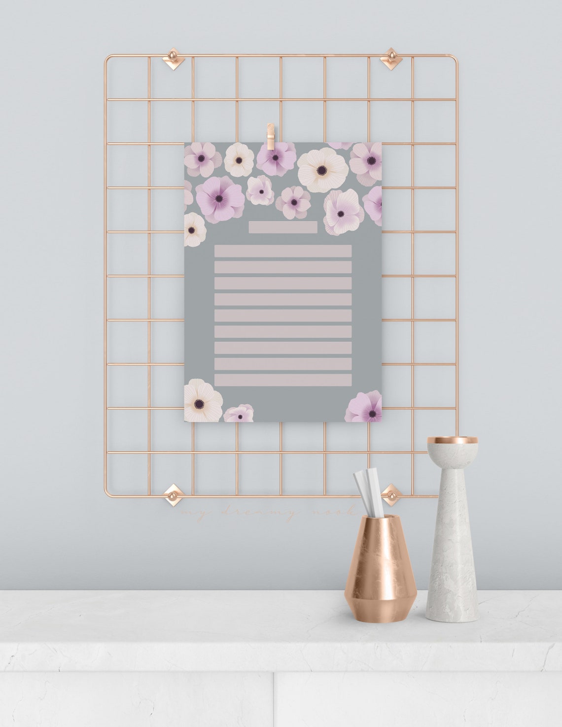 Flowers Note Pad Printable Printable to Do List to Do List - Etsy