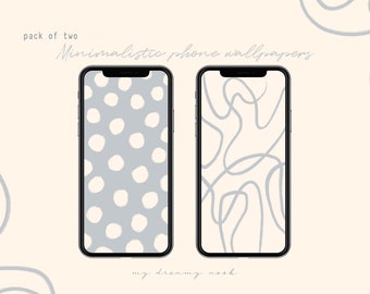 Minimalistisk iPhone-bakgrundsbild: Prickig abstrakt skärmsläckare