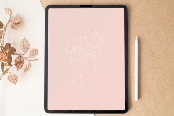 Aesthetic Ipad Home Screen Minimal Ipad Wallpaper Simple Etsy