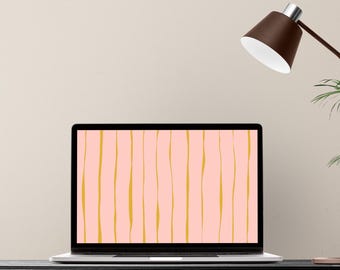 Fondo de pantalla de escritorio estético rosa / Protector de pantalla de escritorio moderno