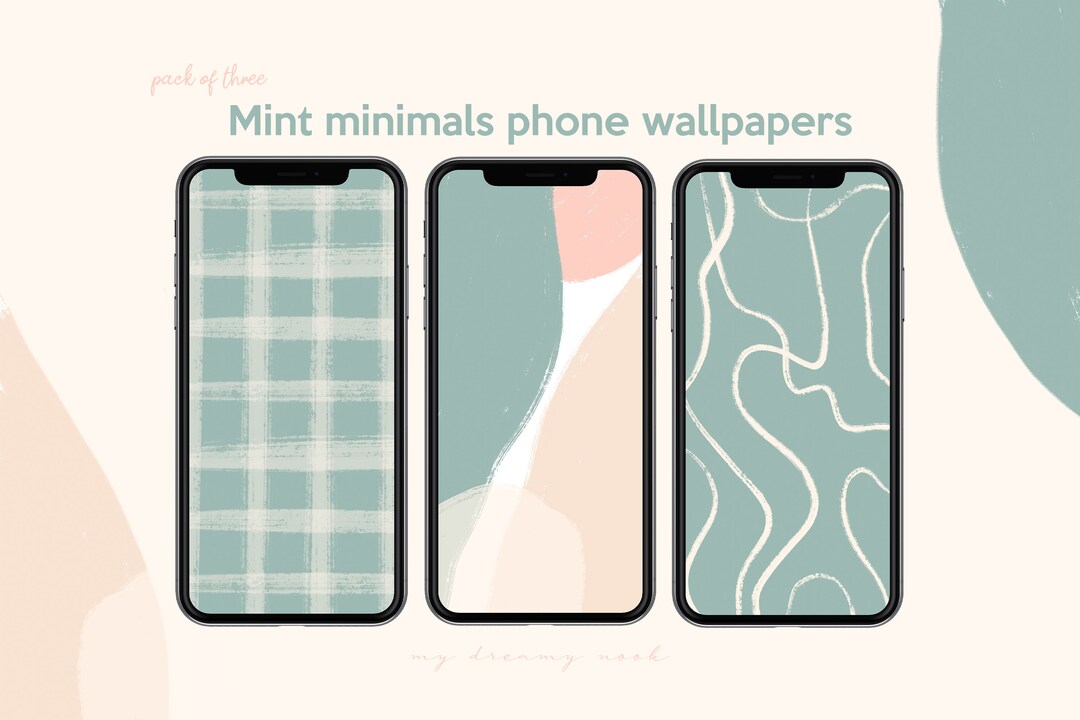 Simple Lockscreen Minimal iPhone Lockscreen Wallpaper Boho Phone Background Smart Phone ...