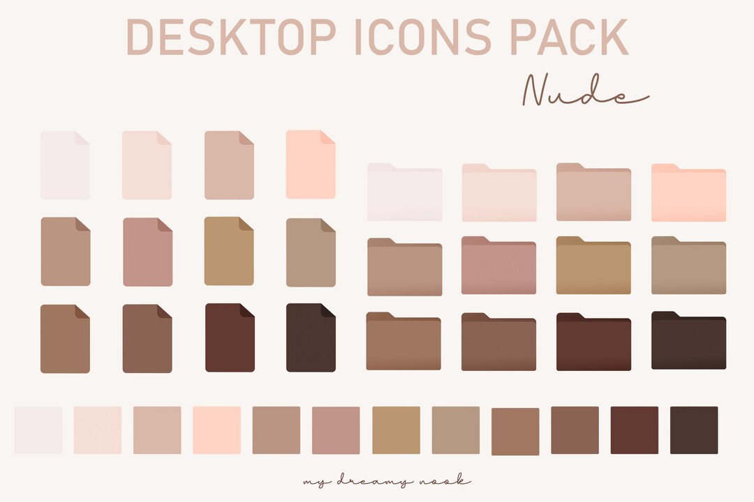 Neutral Folder Icon Picture Neutral Desktop Folder Icons | Neutral Minimalist Organizer (digital ...