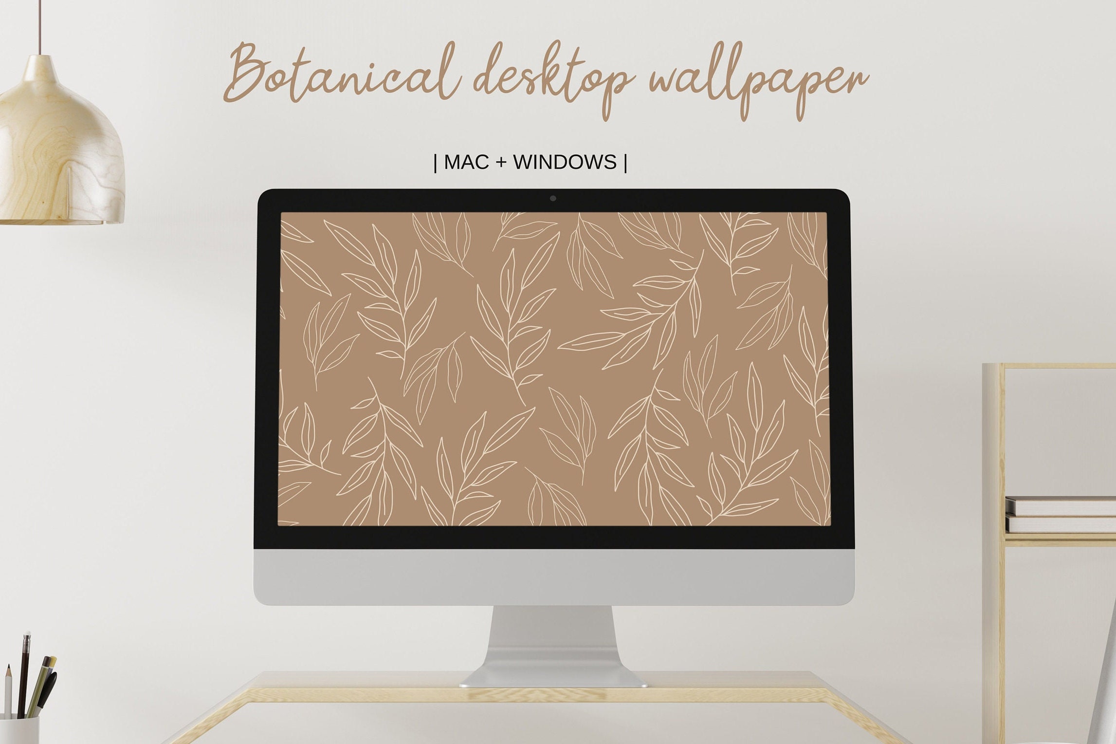 Fondo de escritorio estético / Fondo de pantalla de hojas / Fondo de  pantalla minimalista para portátil / Fondo de pantalla de plantas para  MacBook - Etsy México, image size:2293x1528