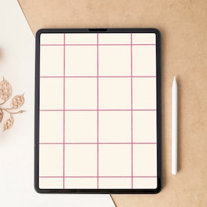 Minimal iPad Sperrbildschirm | Neutraler iPad Startbildschirm | Tapete Fuchsia | Überprüft den Tablet-Hintergrund