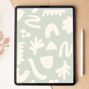 Abstract lock screen | iPad boho wallpaper | Trendy tablet background | Modern iPad home screen