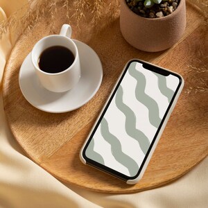 Modern iPhone home screen | Boho phone wallpaper | Minimal phone lock screen | Neutral phone wallpaper | Aesthetic screensaver