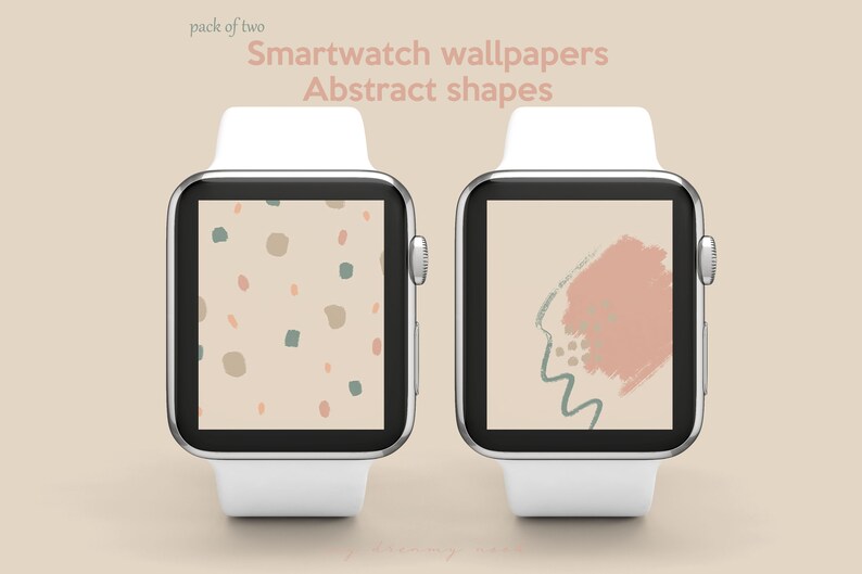 Watch Wallpaper Lock Screen Apple Watch Face Boho Minimal Etsy