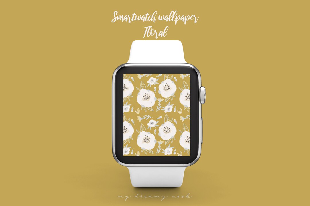 Floral Apple Watch Wallpaper Watch Face Design Flowers Etsy
